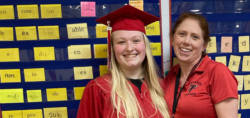 Wilson Reading System® (WRS) Student Graduates With Teacher’s Support
