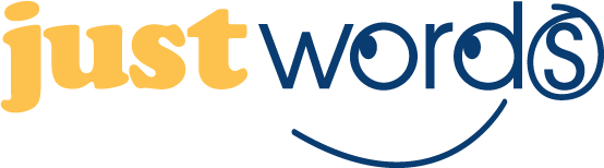 The Just Words logo
